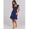 imageANRABESS Womens Summer Casual Sleeveless Square Neck Dress 2025 Smocked Ruffle Backless Boho Beach Cute Teen Short SundressNavy Blue