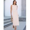 imageANRABESS Womens Summer Casual Sleeveless T Shirt Midi Dress Slim Fit Tie Waist Split Tank Long Dresses 2025 Vacation SundressStriped Pink