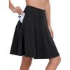 imageANRABESS Knee Length Skorts Skirts for Women 2025 Summer High Waisted Golf Tennis Skirt Casual Travel Builtin Shorts ClothesBlack