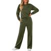 imageANRABESS Women 2 Piece Set Long Sleeve Sweatsuit Sweatpants Tracksuit Sweat Casual Matching 2025 Travel Fall Trendy OutfitsArmy Green