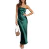 imageANRABESS Women Wedding Guest Maxi Dress Strapless Satin Tube Bodycon Backless Cocktail Formal Dresses 2025 FallDeep Green