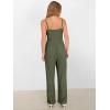 imageANRABESS Jumpsuits for Women 2025 Summer Dressy Spaghetti Strap Ribbed V Neck Wide Leg Overalls Flowy Romper Jumpers OutfitsArmy Green