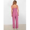 imageANRABESS Jumpsuits for Women 2025 Summer Dressy Spaghetti Strap Ribbed V Neck Wide Leg Overalls Flowy Romper Jumpers OutfitsDusty Pink