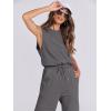 imageANRABESS Jumpsuits for Women Casual Summer Sleeveless 2025 Romper One Piece Outfit Active Workout Lounge Jumpsuits PocketsDark Gray
