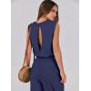 imageANRABESS Jumpsuits for Women Casual Summer Sleeveless 2025 Romper One Piece Outfit Active Workout Lounge Jumpsuits PocketsNavy Blue