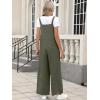 imageANRABESS Overalls for Women 2025 Summer Casual Loose One Piece Outfits Baggy Wide Leg Jumpers Lightweight Comfy RompersArmy Green