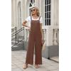 imageANRABESS Overalls for Women 2025 Summer Casual Loose One Piece Outfits Baggy Wide Leg Jumpers Lightweight Comfy RompersBrown