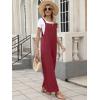imageANRABESS Overalls for Women 2025 Summer Casual Loose One Piece Outfits Baggy Wide Leg Jumpers Lightweight Comfy RompersDeep Red