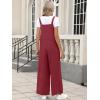 imageANRABESS Overalls for Women 2025 Summer Casual Loose One Piece Outfits Baggy Wide Leg Jumpers Lightweight Comfy RompersDeep Red