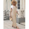 imageANRABESS Overalls for Women 2025 Summer Casual Loose One Piece Outfits Baggy Wide Leg Jumpers Lightweight Comfy RompersLight Khaki