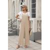 imageANRABESS Overalls for Women 2025 Summer Casual Loose One Piece Outfits Baggy Wide Leg Jumpers Lightweight Comfy RompersLight Khaki