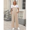 imageANRABESS Overalls for Women 2025 Summer Casual Loose One Piece Outfits Baggy Wide Leg Jumpers Lightweight Comfy RompersLight Khaki