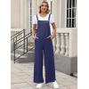 imageANRABESS Overalls for Women 2025 Summer Casual Loose One Piece Outfits Baggy Wide Leg Jumpers Lightweight Comfy RompersNavy Blue