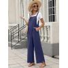 imageANRABESS Overalls for Women 2025 Summer Casual Loose One Piece Outfits Baggy Wide Leg Jumpers Lightweight Comfy RompersNavy Blue