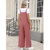 imageANRABESS Overalls for Women 2025 Summer Casual Loose One Piece Outfits Baggy Wide Leg Jumpers Lightweight Comfy RompersRust