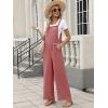 imageANRABESS Overalls for Women 2025 Summer Casual Loose One Piece Outfits Baggy Wide Leg Jumpers Lightweight Comfy RompersRust