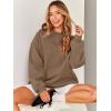 imageANRABESS Oversized Sweatshirt for Women Crewneck Y2K Hoodies Fleece Casual Comfy Pullover Top Fall Outfits Clothes 2025Brown