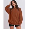imageANRABESS Oversized Sweatshirt for Women Crewneck Y2K Hoodies Fleece Casual Comfy Pullover Top Fall Outfits Clothes 2025Caramel