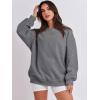 imageANRABESS Oversized Sweatshirt for Women Crewneck Y2K Hoodies Fleece Casual Comfy Pullover Top Fall Outfits Clothes 2025Gray