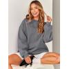 imageANRABESS Oversized Sweatshirt for Women Crewneck Y2K Hoodies Fleece Casual Comfy Pullover Top Fall Outfits Clothes 2025Gray