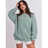 imageANRABESS Oversized Sweatshirt for Women Crewneck Y2K Hoodies Fleece Casual Comfy Pullover Top Fall Outfits Clothes 2025Light Green