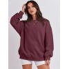 imageANRABESS Oversized Sweatshirt for Women Crewneck Y2K Hoodies Fleece Casual Comfy Pullover Top Fall Outfits Clothes 2025Maroon