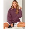 imageANRABESS Oversized Sweatshirt for Women Crewneck Y2K Hoodies Fleece Casual Comfy Pullover Top Fall Outfits Clothes 2025Maroon