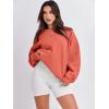 imageANRABESS Oversized Sweatshirt for Women Crewneck Y2K Hoodies Fleece Casual Comfy Pullover Top Fall Outfits Clothes 2025Orange Red