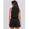 imageANRABESS Romper for Womens 2025 Summer Dressy Casual Sleeveless V Neck One Piece Short Jumpsuit Lounge Travel Outfits ClothesBlack