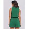 imageANRABESS Romper for Womens 2025 Summer Dressy Casual Sleeveless V Neck One Piece Short Jumpsuit Lounge Travel Outfits ClothesDark Green