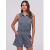 imageANRABESS Romper for Womens 2025 Summer Dressy Casual Sleeveless V Neck One Piece Short Jumpsuit Lounge Travel Outfits ClothesDark Grey
