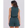 imageANRABESS Romper for Womens 2025 Summer Dressy Casual Sleeveless V Neck One Piece Short Jumpsuit Lounge Travel Outfits ClothesLake Green