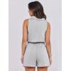 imageANRABESS Romper for Womens 2025 Summer Dressy Casual Sleeveless V Neck One Piece Short Jumpsuit Lounge Travel Outfits ClothesLight Grey