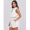 imageANRABESS Romper for Womens 2025 Summer Dressy Casual Sleeveless V Neck One Piece Short Jumpsuit Lounge Travel Outfits ClothesWhite
