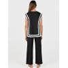 imageANRABESS Women 2 Piece Lounge Sets Summer Casual Knit Sweater Vest Pant Set Beach Vacation Airport Clothes 2025 Fall OutfitsBlackwhite