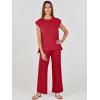 imageANRABESS Women 2 Piece Lounge Sets Summer Casual Knit Sweater Vest Pant Set Beach Vacation Airport Clothes 2025 Fall OutfitsRed