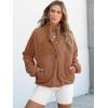 imageANRABESS Women Fuzzy Fleece Pullover Sherpa Sweatshirt Long Sleeve Button Down Warm Soft Color Block Jackets with PocketsLight Brown