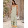 imageANRABESS Women Jumpsuits 2025 Casual Sleeveless Spaghetti Strap Boho Wide Leg Rompers Dressy Summer Outfits Vacation ClothesFloral Yellow