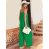 imageANRABESS Women Jumpsuits 2025 Casual Sleeveless Spaghetti Strap Boho Wide Leg Rompers Dressy Summer Outfits Vacation ClothesGrass
