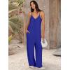 imageANRABESS Women Jumpsuits 2025 Casual Sleeveless Spaghetti Strap Boho Wide Leg Rompers Dressy Summer Outfits Vacation ClothesRoyal Blue