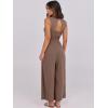 imageANRABESS Women Jumpsuits Sleeveless V Neck Elegant Dressy Casual Backless One Piece Pants Romper 2025 Summer OutfitsBrown