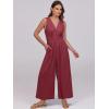 imageANRABESS Women Jumpsuits Sleeveless V Neck Elegant Dressy Casual Backless One Piece Pants Romper 2025 Summer OutfitsBurgundy