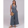 imageANRABESS Women Jumpsuits Sleeveless V Neck Elegant Dressy Casual Backless One Piece Pants Romper 2025 Summer OutfitsDark Grey