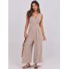 imageANRABESS Women Jumpsuits Sleeveless V Neck Elegant Dressy Casual Backless One Piece Pants Romper 2025 Summer OutfitsKhaki