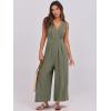imageANRABESS Women Jumpsuits Sleeveless V Neck Elegant Dressy Casual Backless One Piece Pants Romper 2025 Summer OutfitsOlive