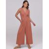 imageANRABESS Women Jumpsuits Sleeveless V Neck Elegant Dressy Casual Backless One Piece Pants Romper 2025 Summer OutfitsRust