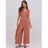 imageANRABESS Women Jumpsuits Sleeveless V Neck Elegant Dressy Casual Backless One Piece Pants Romper 2025 Summer OutfitsRust