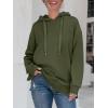 imageANRABESS Women Oversized Hoodies Side Zipper Fleece Long Sweatshirts Lightweight Tunic Pullover 2025 Fall Trendy ClothesArmy Green