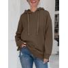 imageANRABESS Women Oversized Hoodies Side Zipper Fleece Long Sweatshirts Lightweight Tunic Pullover 2025 Fall Trendy ClothesBrown