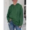 imageANRABESS Women Oversized Hoodies Side Zipper Fleece Long Sweatshirts Lightweight Tunic Pullover 2025 Fall Trendy ClothesDeep Green
